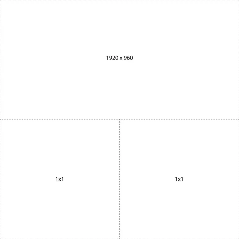 Layout vuông - 3 ảnh