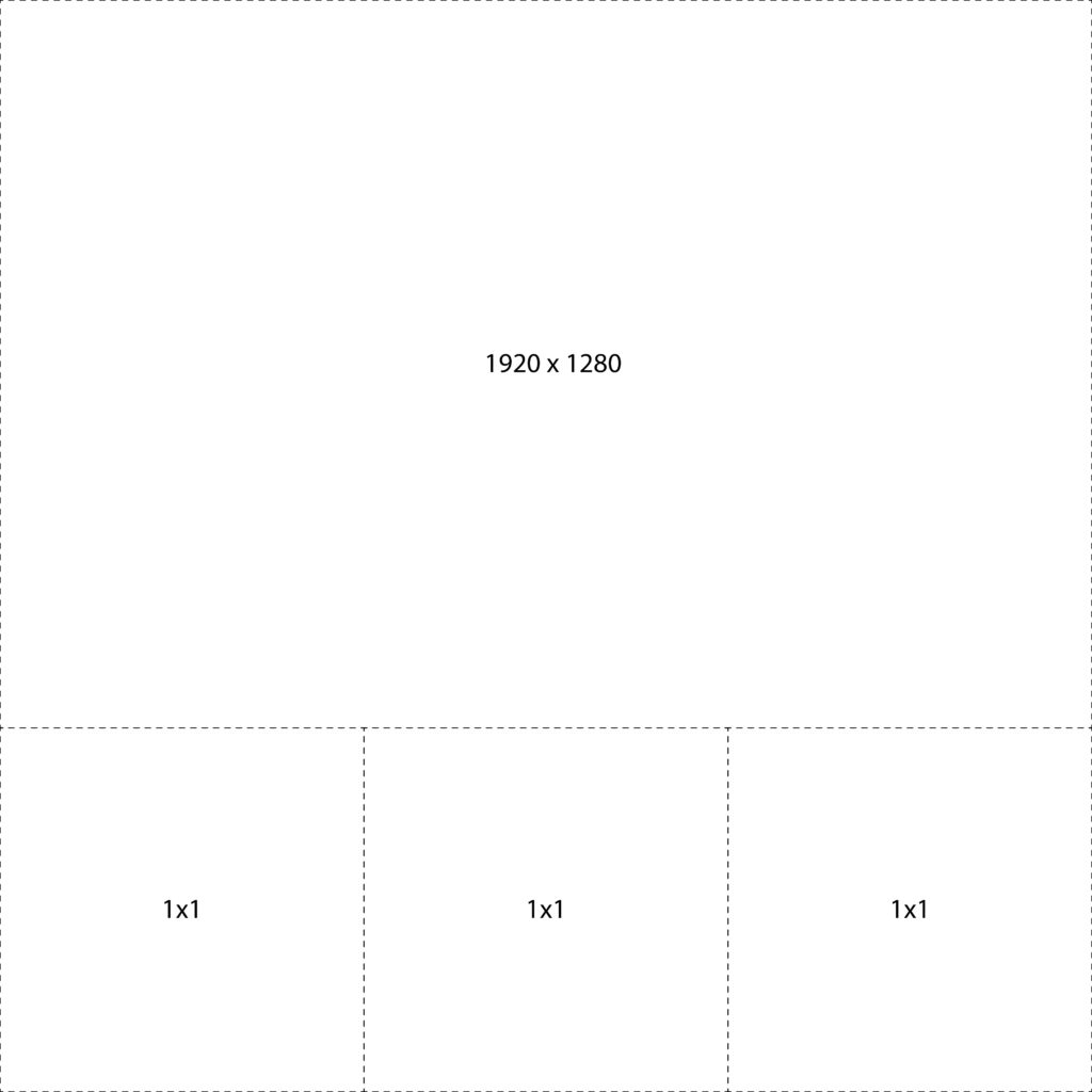 Social Size guide Facebook - Square post layout